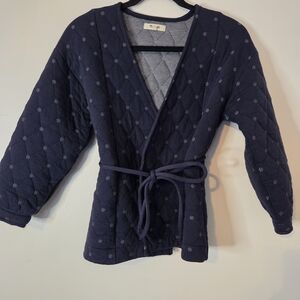 Madewell Navy Quilted Jacket